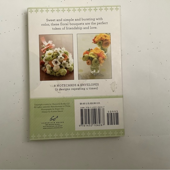 Flowers For You Themed Notecards and Envelopes - Picture 2 of 3